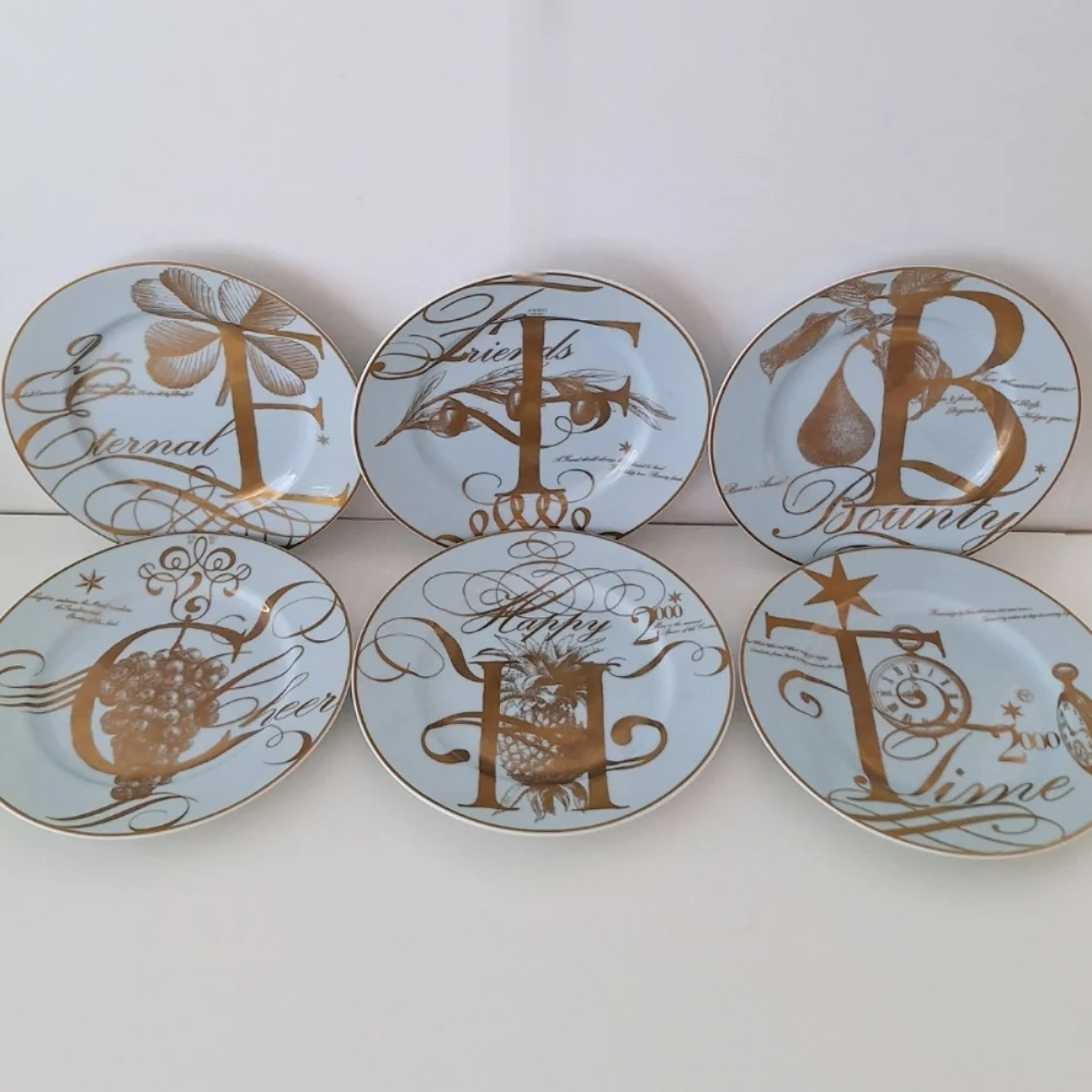 Williams Sonoma Circa 2000 set of 6 salad plates - vintage